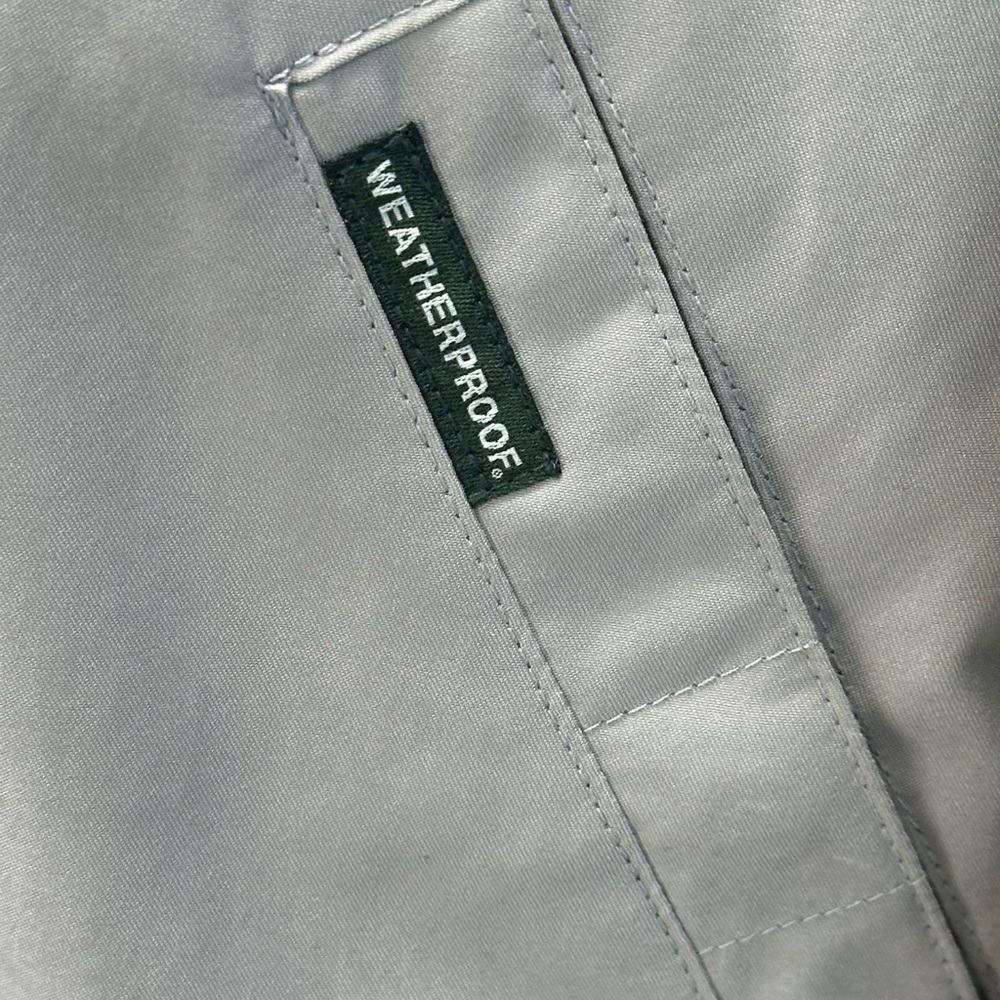 Weatherproof Men's Zip Front Golf Windbreaker Jacket - Fog / Grey - size Medium - Picture 3 of 8